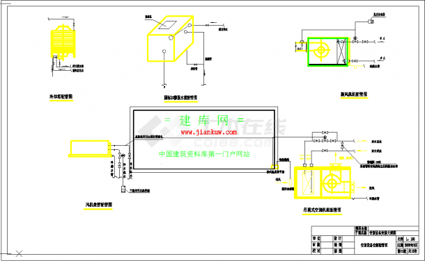 [广州]多层综合商务大楼楼空调系统设计cad施工图纸-图一