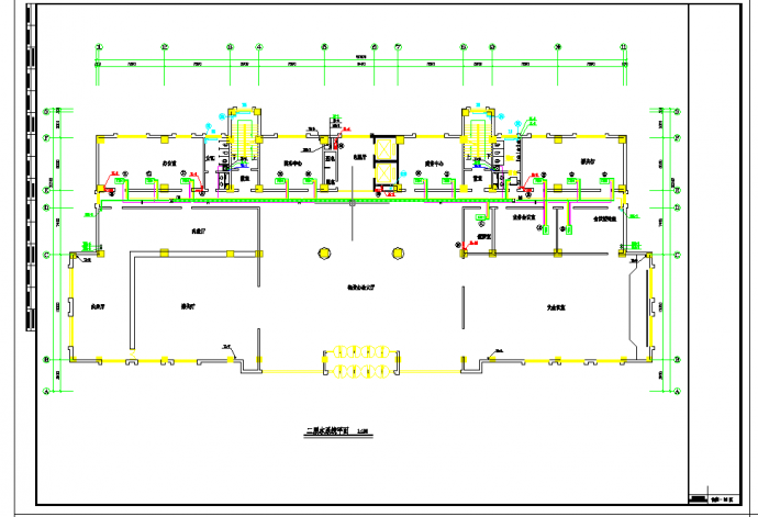 某地多层办公楼溴化锂空调cad详细施工方案图纸_图1