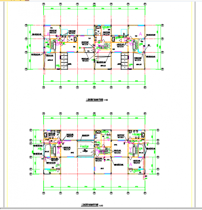 某地多层别墅多联空调设计cad线路管线施工方案图纸_图1