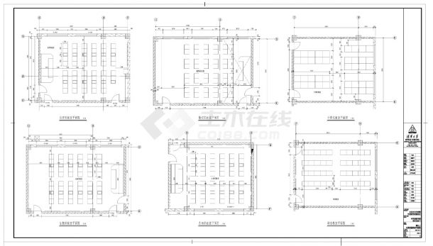 北京5层框架结构某学校教学楼全套建筑CAD施工图-图一