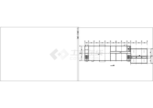 某高校食堂浴室CAD建筑设计方案-图二