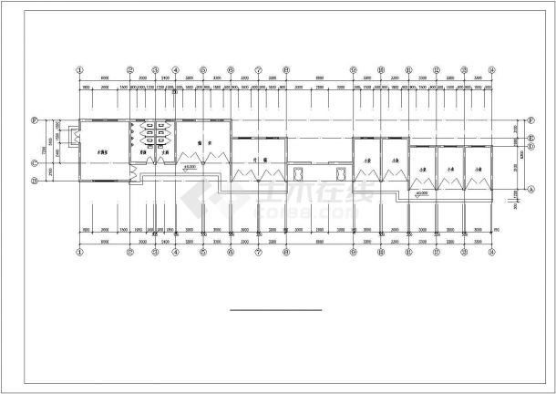 苏州市某文化公园单层仿古建筑全套施工设计CAD图纸-图一