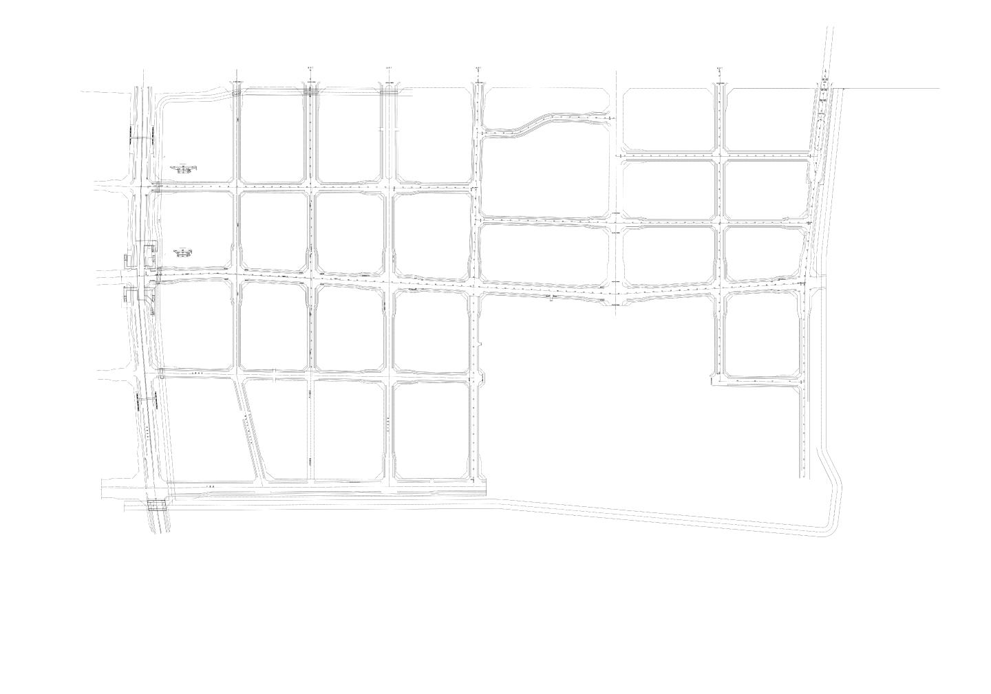 丰台三期-道路平面总体设计图