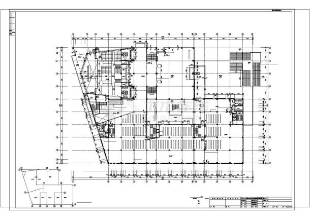 某所大学图书馆建筑布置图-图二