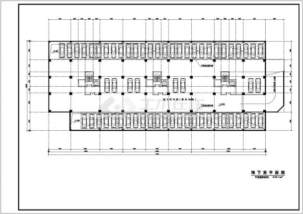 某商住楼建筑布置CAD图-图一