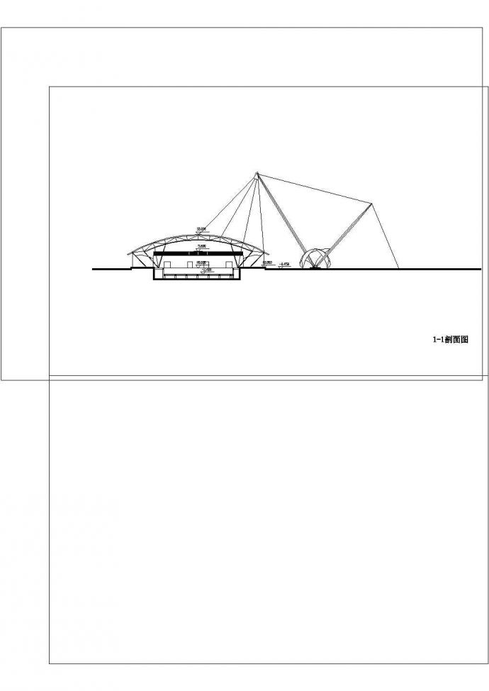 2层游泳馆建筑方案设计图cad_图1