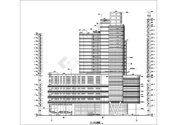 东莞某五星酒店建筑施工图-图一