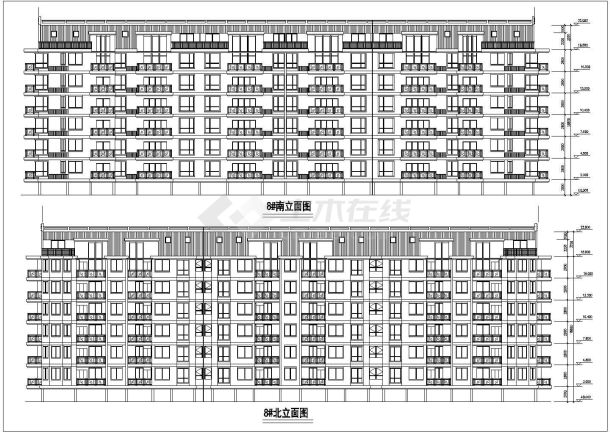 宁波市某市政单位家属院6层砖混住宅楼建筑设计CAD图纸（含架空层）-图二