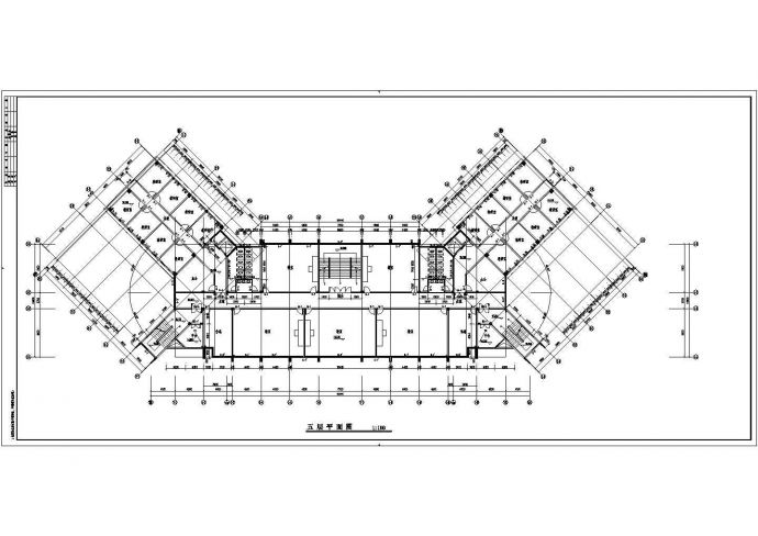消防大队教学楼建筑CAD平面布置参考图_图1