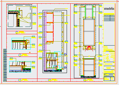 重庆万办公室三层CAD完整详细施工建筑方案图纸大样图-图一