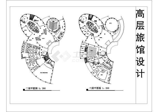 某高层宾馆设计施工图-图一