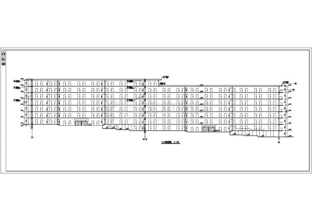 某七层砖混结构学生公寓楼（16319.8平方米）设计cad全套建筑施工图（含设计说明）-图一