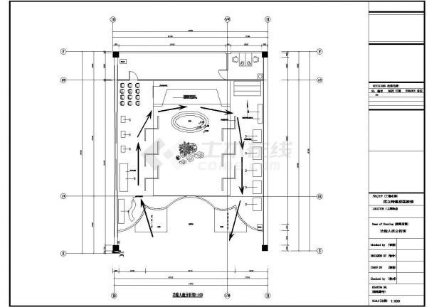 某220平米全钢CAD结构某展览施工图-消防-图一