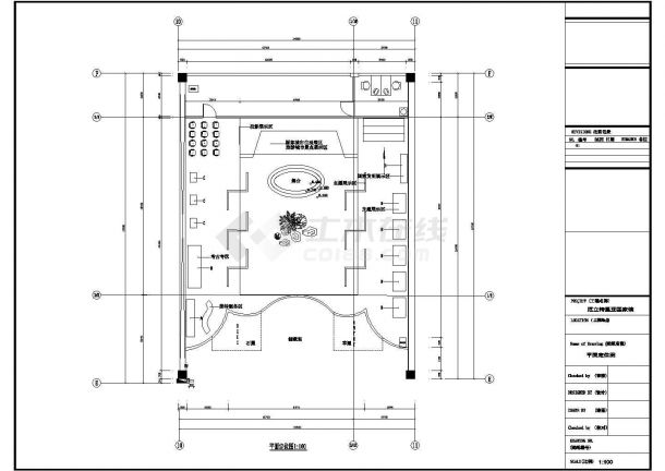 某220平米全钢CAD结构某展览施工图-消防-图二