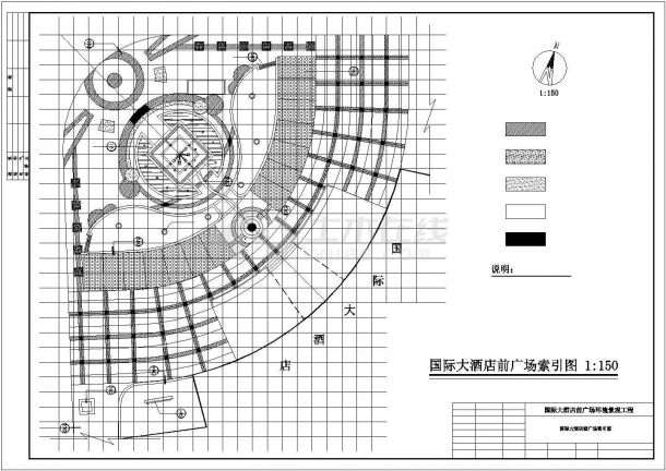 某城市文化中心综合广场项目规划设计施工CAD图纸-图一
