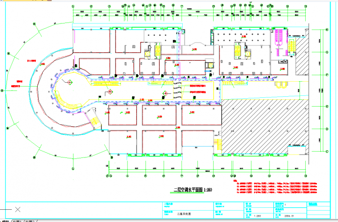 某地多层某大型商场中央空调系统cad平面施工图纸_图1
