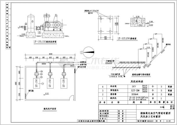 某纺织公司废水处理设计cad全套工艺施工图（含设计说明）-图二