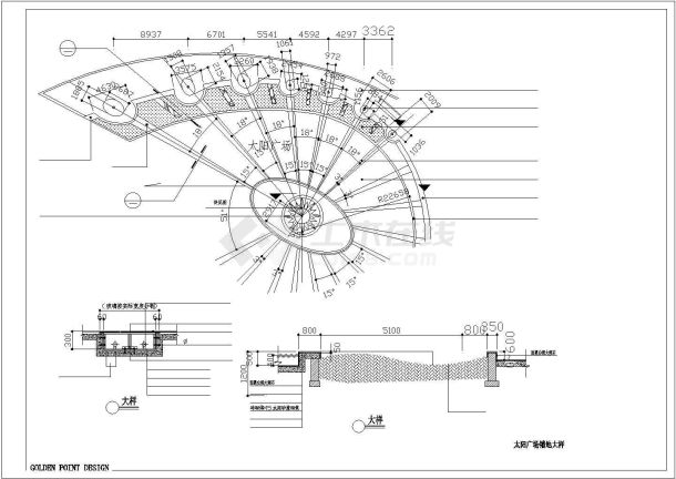 某南方城市中心区太阳广场景观项目规划设计施工CAD图纸-图一