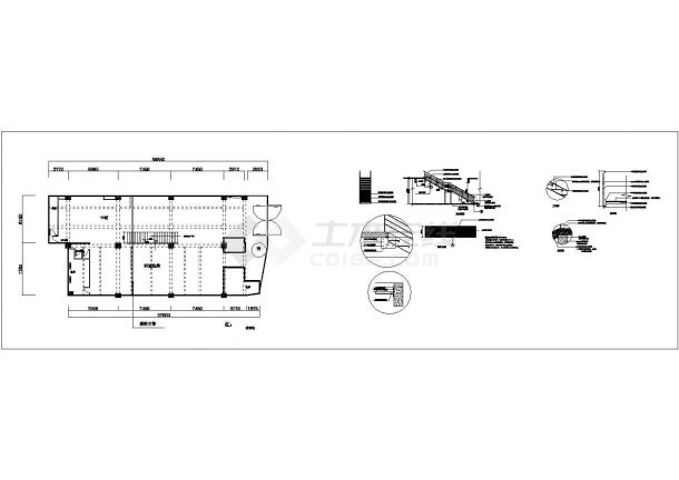 某大型乔丹专卖店改造CAD室内装修设计图-图二