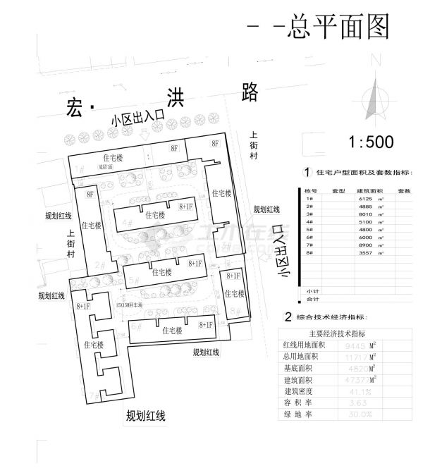 凯勒停车场小区规划图-图一