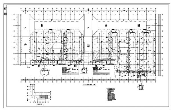 某17万平大型商场消防工程CAD图纸-图二