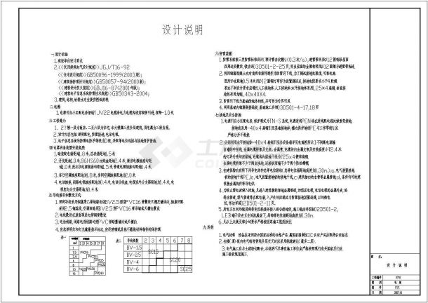 南京某多层办公楼电气设计全套CAD图纸-图一