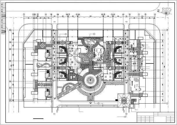 某城市园林广场景观项目规划设计施工CAD图纸-图一