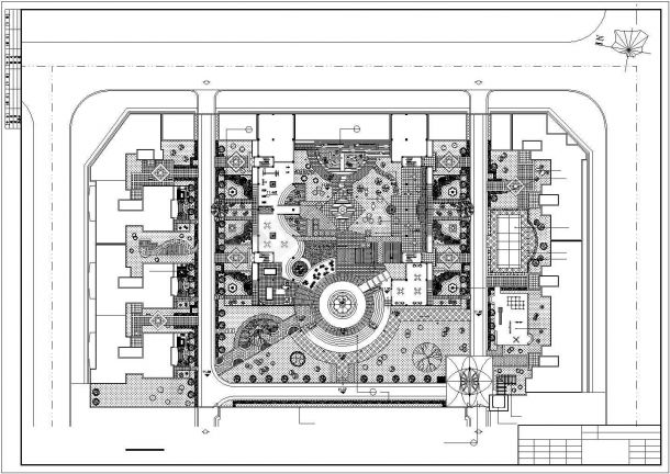 某城市园林广场景观项目规划设计施工CAD图纸-图二