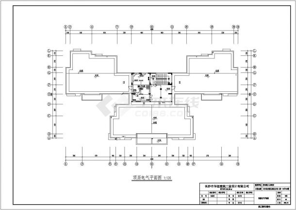 立沙岛安置区农民公寓楼电气设计全套CAD图-图一