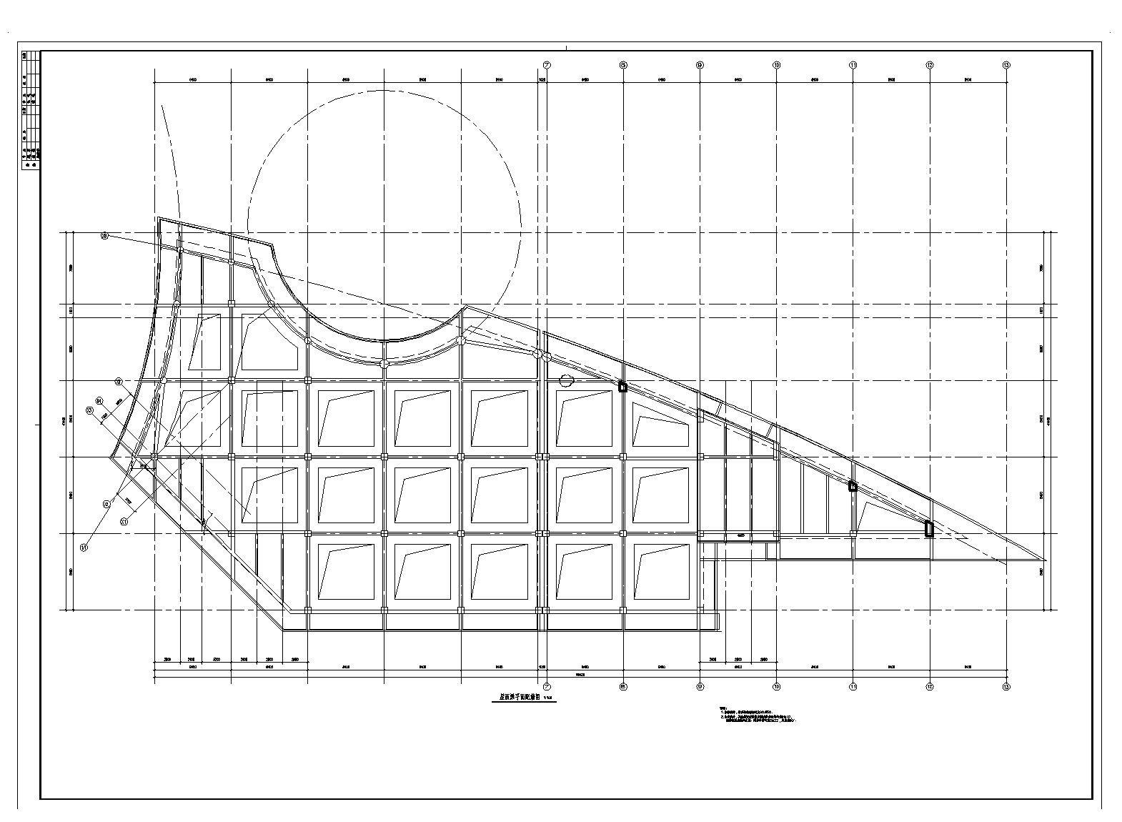 某市建筑工程整套框架结构布置CAD详图