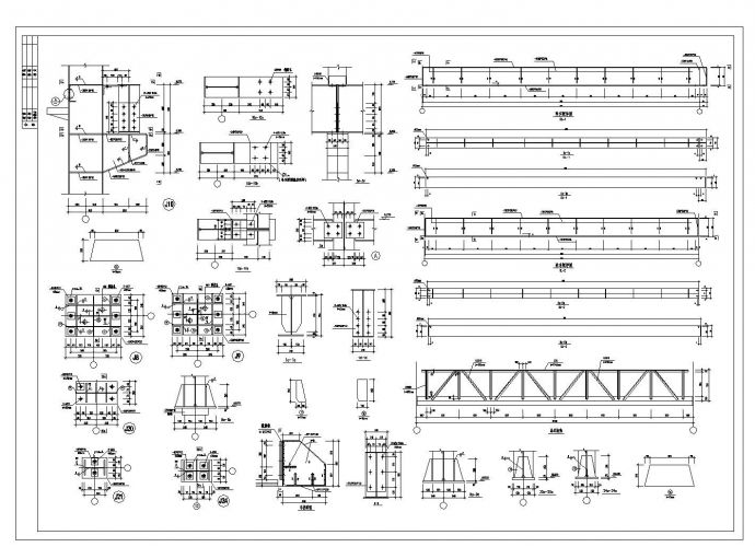 某新建厂房轻钢结构施工图CAD规划详图_图1