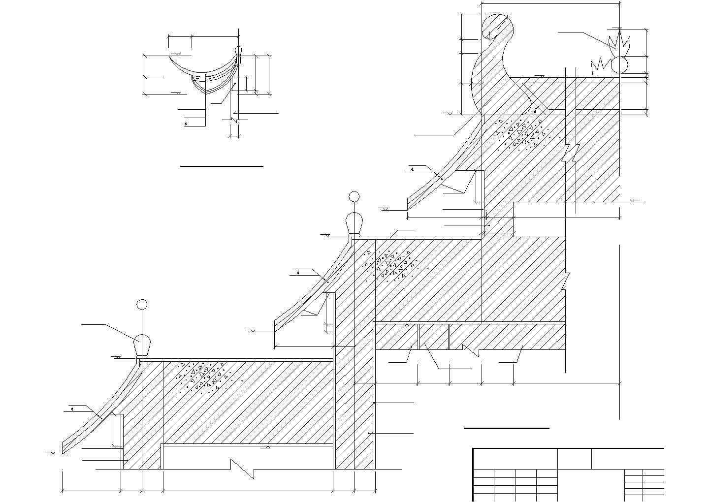 某古典牌楼CAD建筑设计施工图