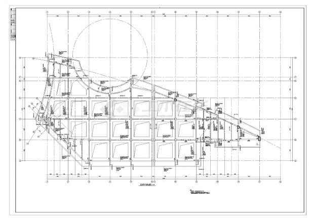 某市高层楼建筑工程整套框架结构布置CAD详图-图二