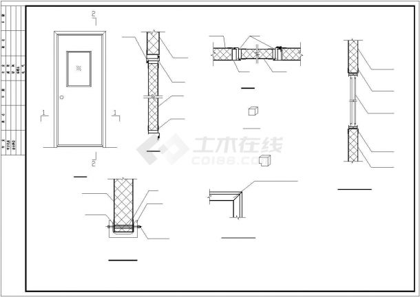 简易活动板房结构设计施工CAD图-图一