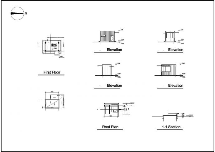 某公司厂房CAD建筑设计图纸_图1
