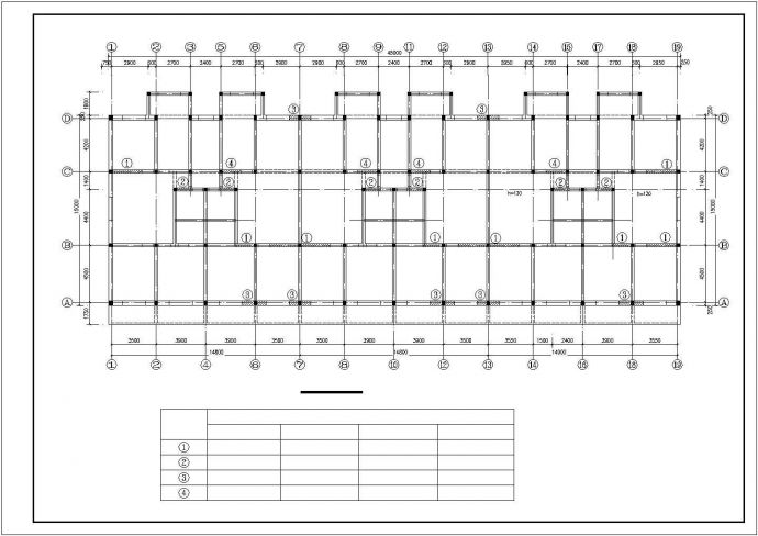某六层框架结构住宅楼结构设计施工CAD图_图1