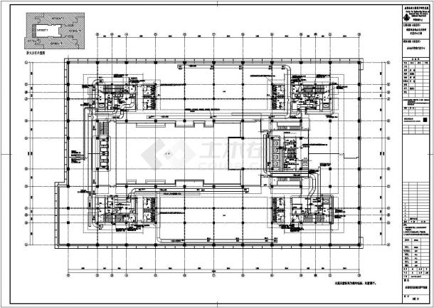 北京市某高层办公楼空调通风及防排烟设计CAD图纸-图一