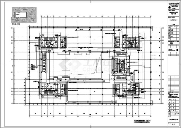 北京市某高层办公楼空调通风及防排烟设计CAD图纸-图二