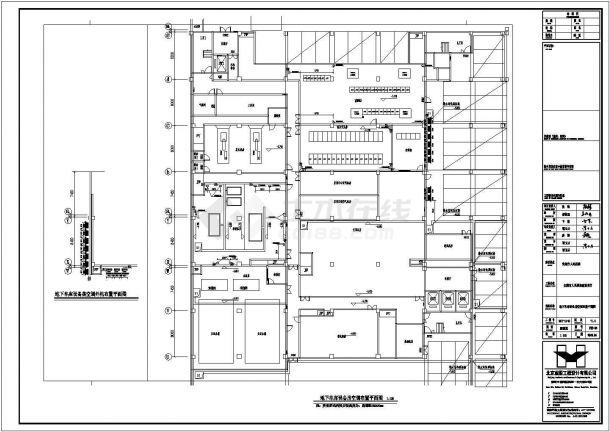 山东省某医院改造空调工程全套施工设计CAD图纸-图一