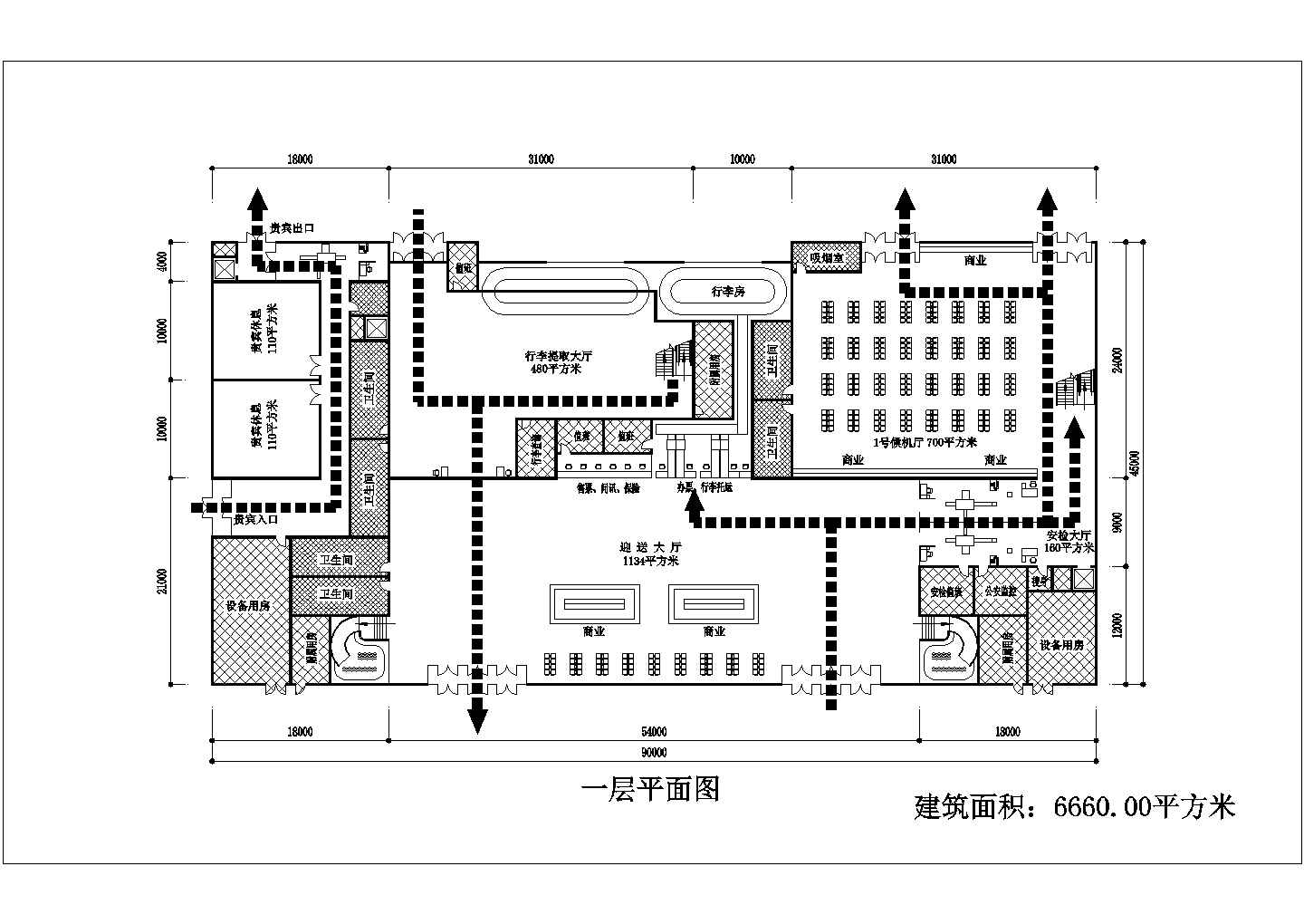 某航站楼设计规划CAD图