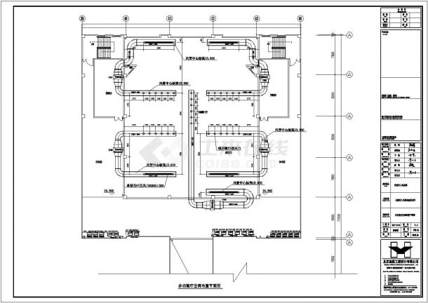 贵州省安顺医院行政楼空调安装施工设计CAD图纸-图二