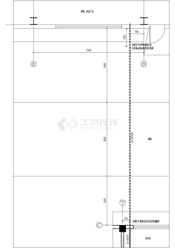 枣庄市华培空压站动力全套设计CAD图纸-图一