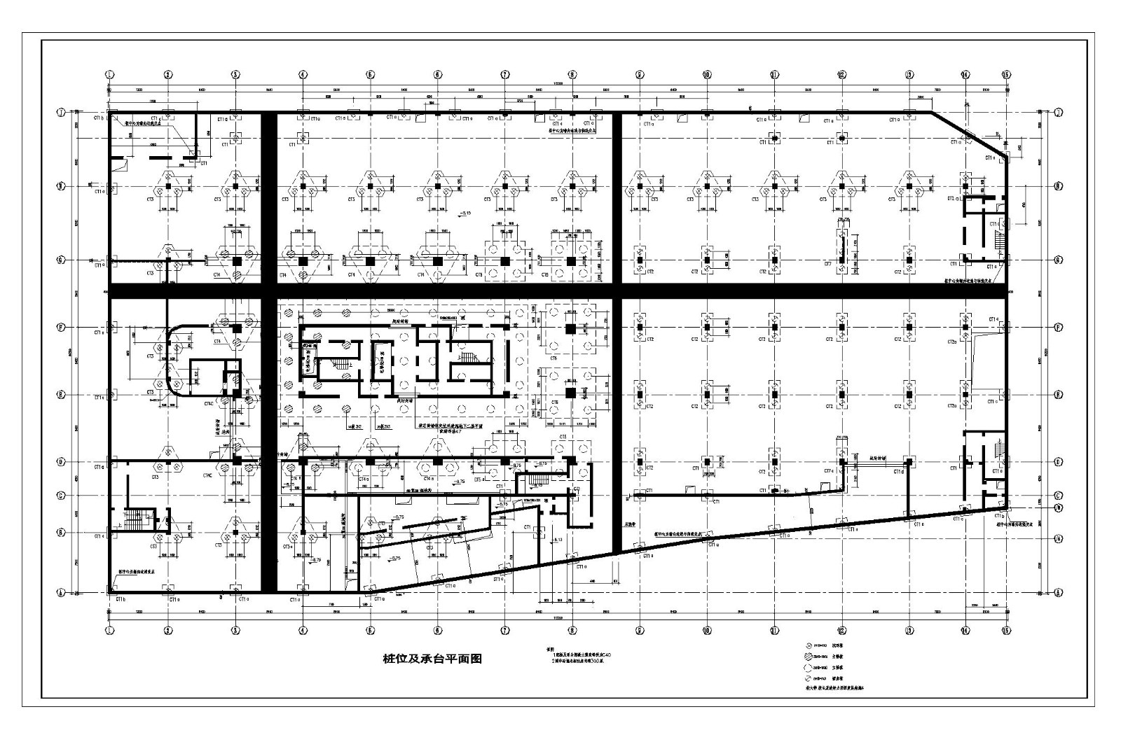 某市房屋工程基础及地下室结构布置CAD详图