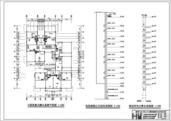 一整套住宅小区包括建筑楼暖通设计cad施工图纸_图1