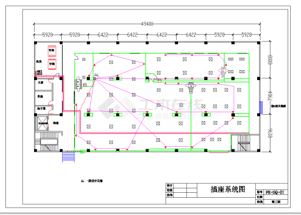 某地多层南方某工厂车间净化空调系统cad施工图纸-图二