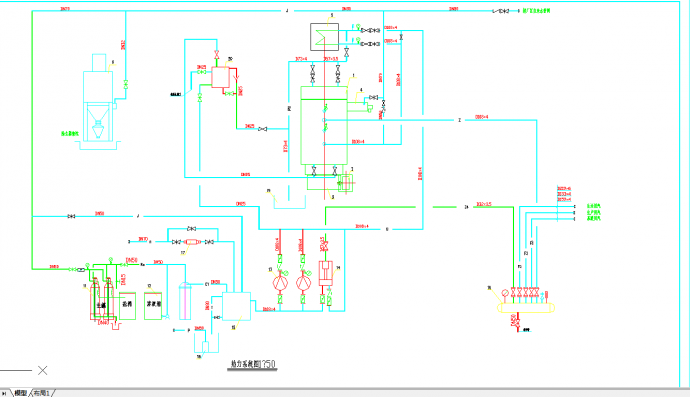某地单层燃煤蒸汽锅炉详细cad设计施工方案图纸_图1