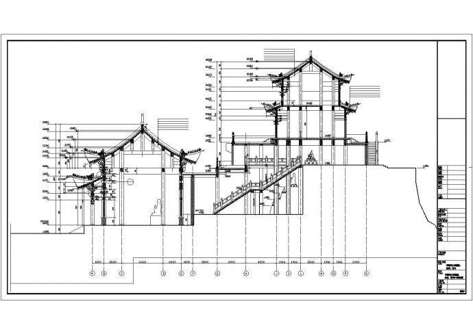 某著名华藏寺大雄宝殿CAD建筑施工图_图1
