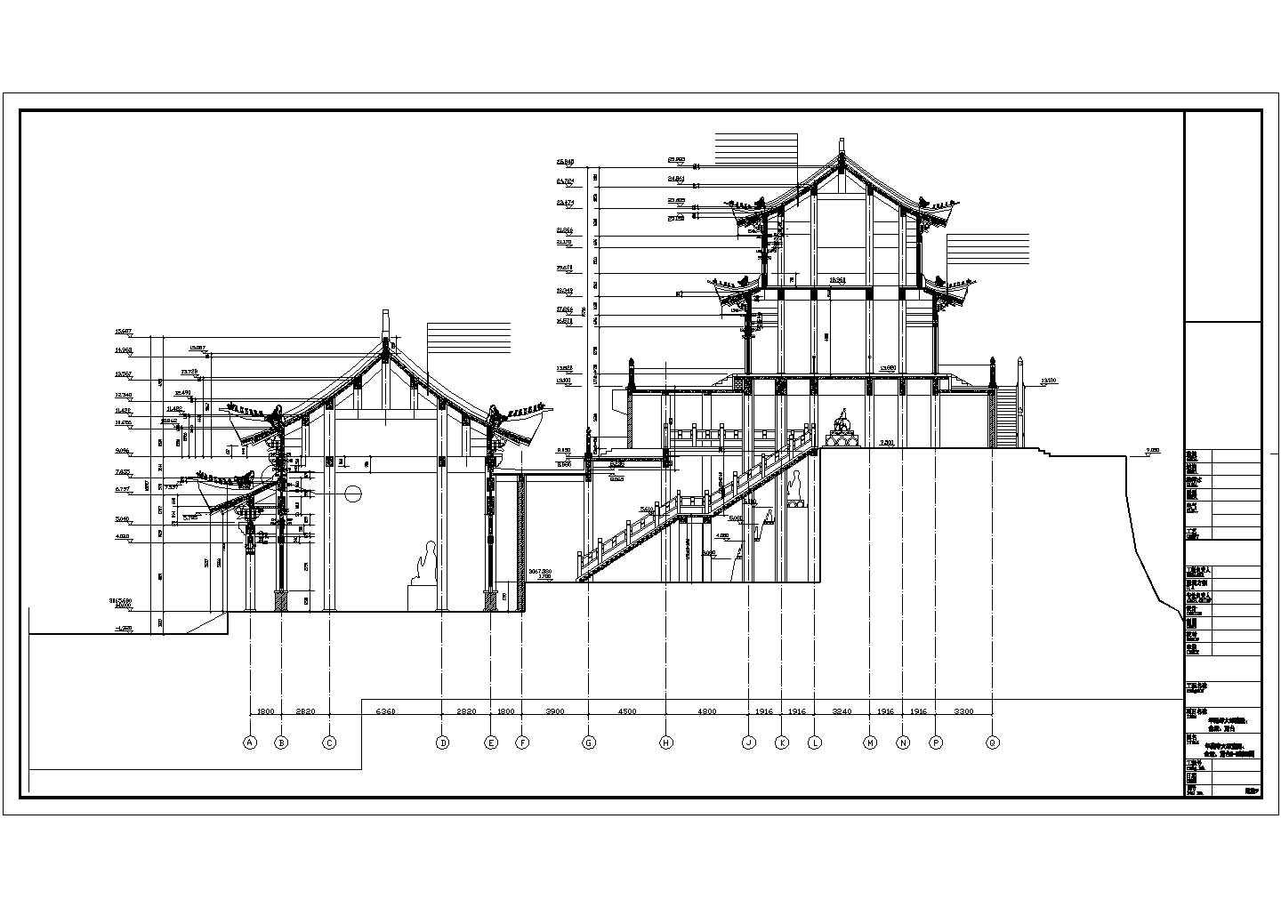 某著名华藏寺大雄宝殿CAD建筑施工图