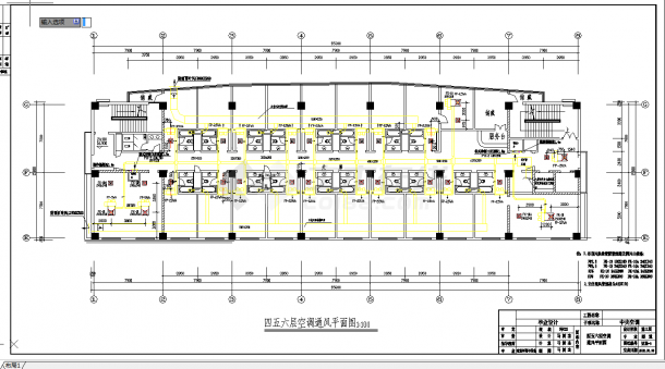 某地多层一整套建筑中央空调cad设计施工图纸-图二