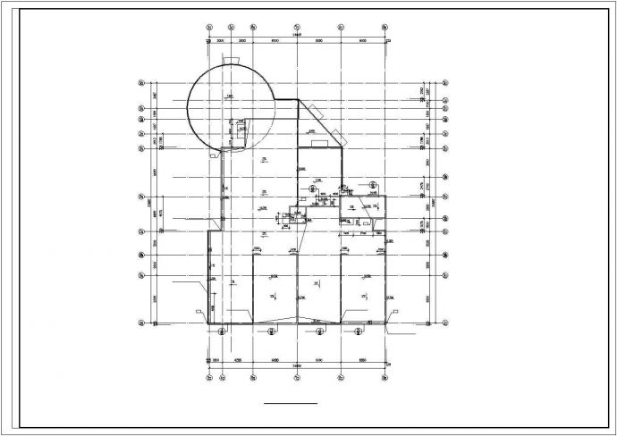 三层现代幼儿园平面CAD图纸_图1